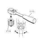 XM-A104 T30 Ratchet wrench Specially for Tension Lock Exhibition Equipment