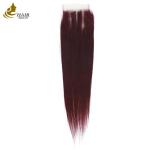Fashion Three Part 4X4 Straight 10-18 Inches Transparent Lace Closure Human Hair