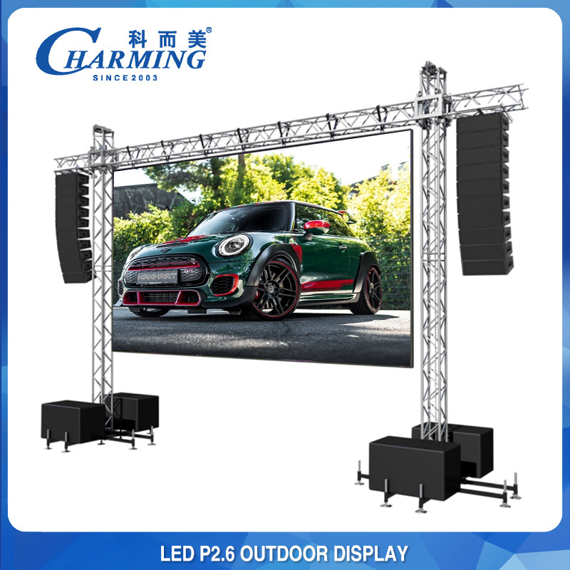 14-16 Bit 4k Outdoor Rental LED Display P3.91 Thickness 86mm