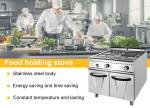 Power Supply LPG/NG 22 Commercial Kitchen Cooking Equipment for 100Kg Capacity