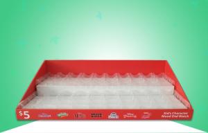 Quality Red Matt Finish Kid Watch Cardboard Display Trays Easy To Degraded Material wholesale