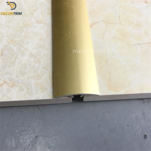 Quality Matt Light Gold Flooring Threshold Strips , Metal Floor Trim 2500mm Length wholesale