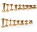Machinery Industry Brass Chicago Screw For Leather Belt M5 X 30 Size