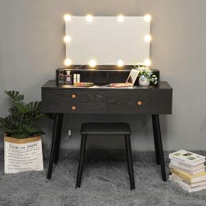 Quality Bedroom MDF Wood Bedside Table 160cm Height Touch Screen Mirrored wholesale