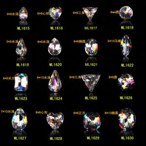 Quality Hot NEW Wholesale Alloy Jewelry 3D Nail Art Jewelry Nail rhinestones Sticker Supplier Number ML1615-1630 wholesale