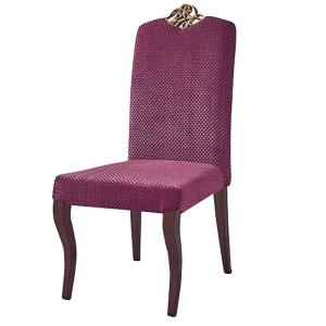 Quality YLX-8006 Iron Purple Upholstery Dining Chair 2 PCS/Woven Bag wholesale