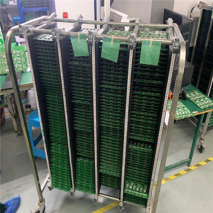 SS201 ESD Circulation PCB Storage Cart 150kg/Layer Cabinet Tool Cart