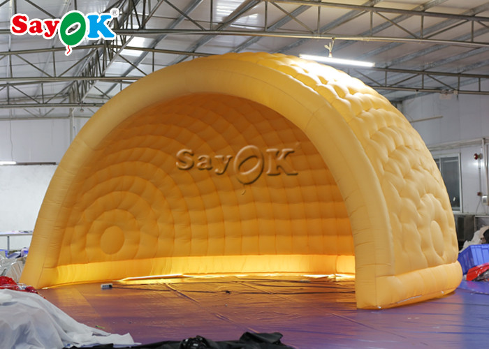 Inflatable Yard Tent ROHS Amusement Parks 6m LED Inflatable Air Dome Tent