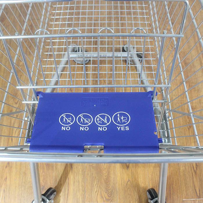 125L Retail Galvanized European Market Supermarket Shopping Trolley