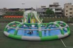 Multicolor Inflatable Water Theme Park Playground Heat Resistance High Safety