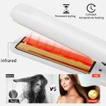Gold Flat Iron Ceramic Tourmaline Infrared Keratin Protech Professional Hair