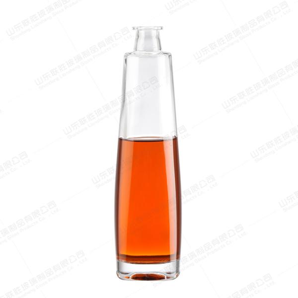 700ML Clear Glass Bottle with Different Color OEM/ODM Acceptable Collar Material