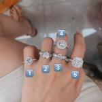 Geometric Hoop Huggie 925 Sterling Silver Diamond Cubic Zirconia
