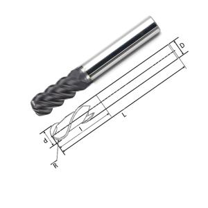 Quality Solid Tungsten Carbide Ball Nose End Mills For Graphite wholesale
