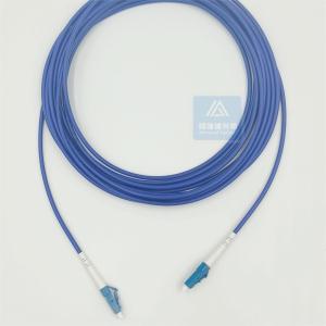Quality 15m Armored Patch Cable LC UPC 3.0mm Blue PVC FTTH Rodent Resistant 1 Core wholesale