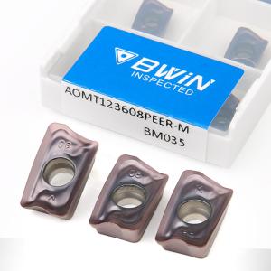 Quality AOMT 123608PEER Metal Lathe Carbide Inserts Stainless Fast Feed wholesale