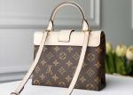 Women'S Black Handhold Luxury Bucket Bag With Lock Catch