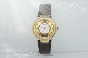 Quality Fashionable wrist stainless steel sports watch genuine leather band wholesale