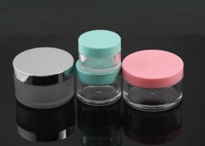 Quality Transparency Frosted Bottle Plastic Cream Jars Capacity 80ml Of Silver wholesale