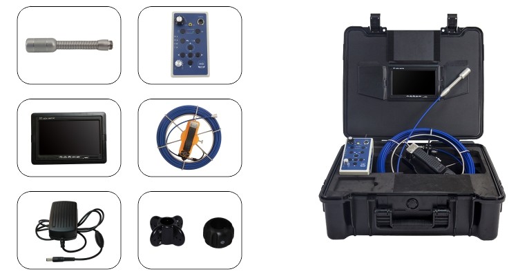 1-2 inch pipeline inspection with HD camerainspection devices