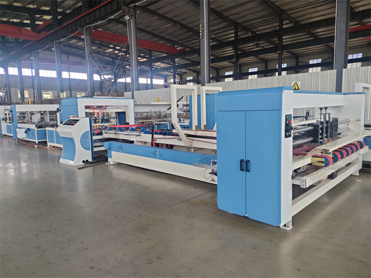 Automatic Flexo Folder Gluer Machine for APPAREL Carton Box Making Customers' Demand