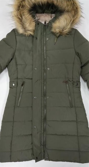 Chinese Cotton Padded Jacket Nylon Polyester Long Quilted Jacket Womens