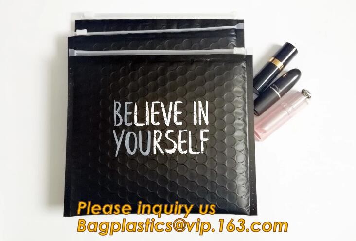 Cosmetic Pink Slider Padded Bag/Silver k Bag With Bubble,Padded Envelopes Cheap Aluminium Foil k Holographic
