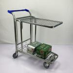 Double Decker Flatbed Heavy Duty Warehouse Trolley 200Kgs Capacity Logo
