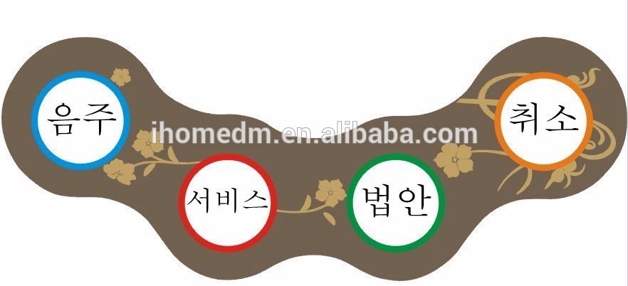 C200 Nice customized language logo wireless call button with menu folder