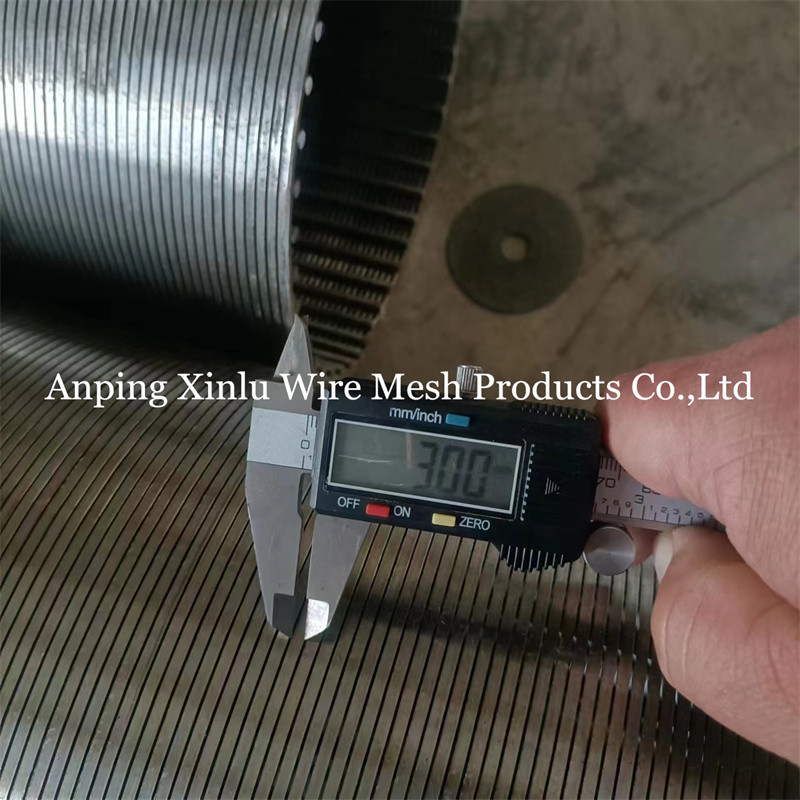 3x6mm Wire Water Well Screen Pipe 1" to 200" for Oil/Gas/Mining/Motor/Pump/Sewage Treatment/Groundwater Treatment/Waste