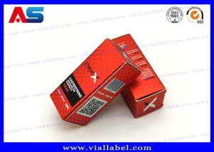 Quality Red 10ml Vial Boxes For Oils Vials Peptide Packaging Size 3*3*6CM 10ml bottle labels wholesale