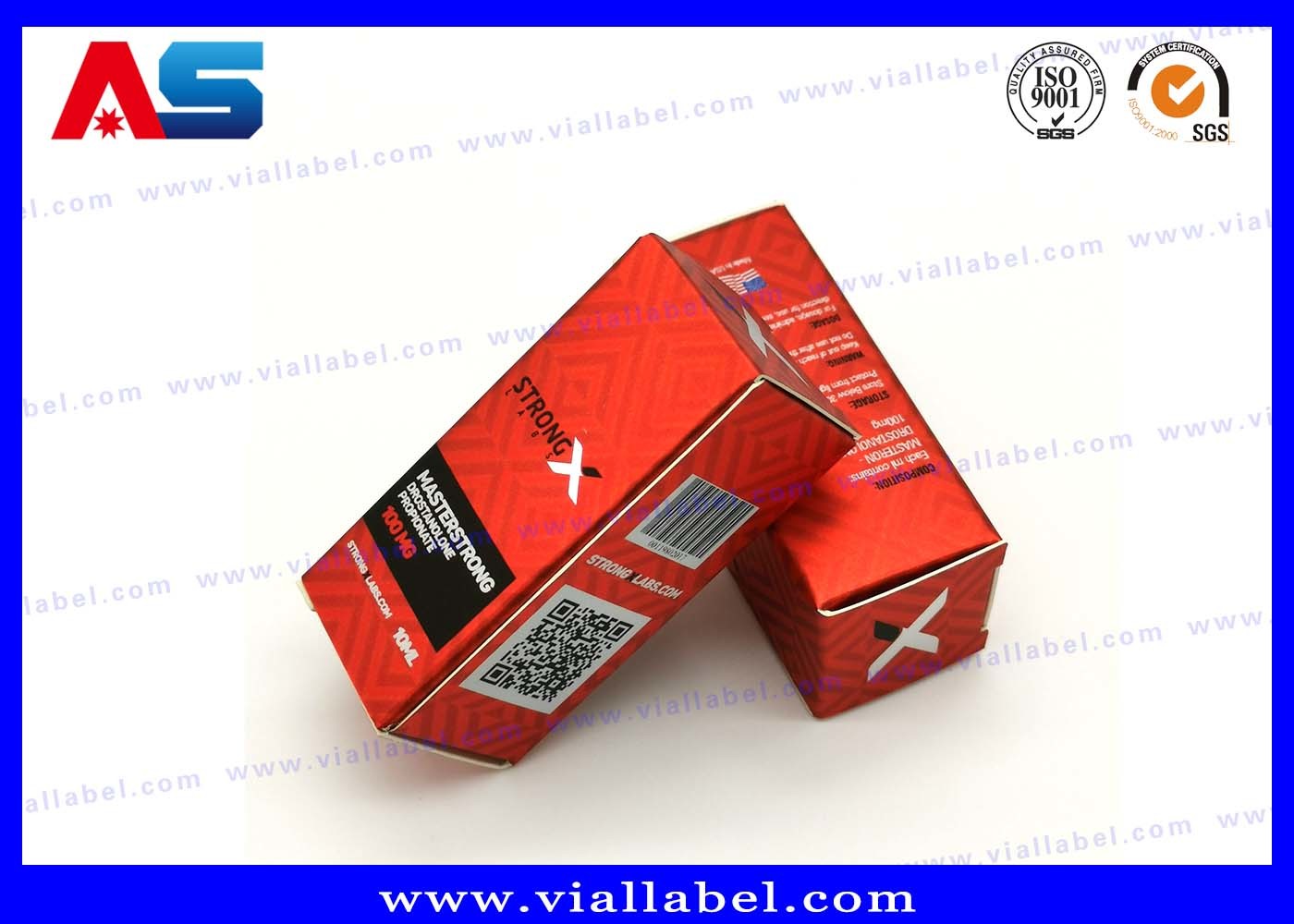 Medical Science Carton Box 10ml Vial Boxes CMYK Regular Printing Glossy Box