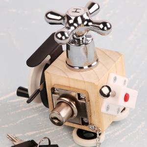 Quality Wooden Montessori Toys Busy Cube For Kids Travel Educational wholesale