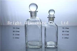 Quality Empty Reed Diffuser Glass Bottle, clear perfume glass bottle wholesale