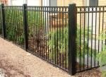 Customized Black Zinc Steel Metal Garrison Fence Panels Maintenance Free