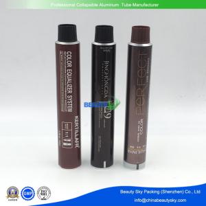 Quality Dia 38mm Colorful Metal Tube Empty Aluminium Tubes for Hair Color cream with plastic lids wholesale