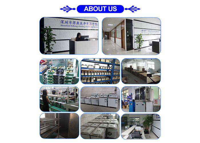 360W Ultrasonic Injector Cleaner For Engine Part , 15 L Table Top Cleaner Always On