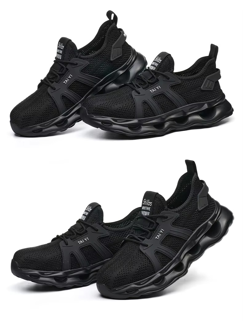 Plastic Toe Anti-Smashing Men's Electrical Safety Shoes With EVA Sole And Kevlar Anti-Stab 6kv Insulated