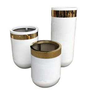Quality Indoor reactive glaze flower pots outdoor glazed planters wholesale