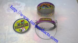 Quality Custom clear PET Pail &amp;Buckets Top And Bottom With Metal Lids wholesale