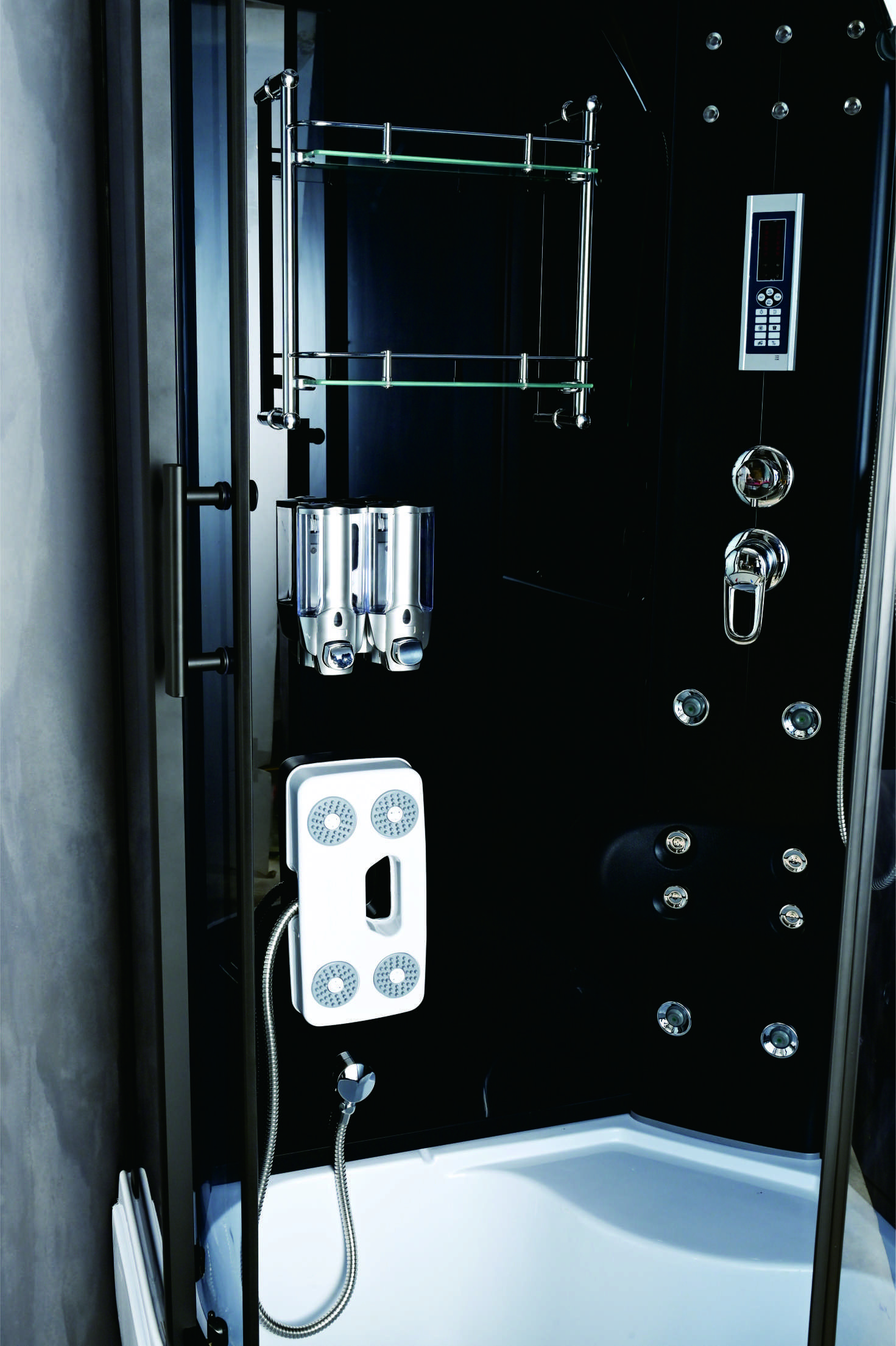 Customizable Sliding Shower Room With Satin Alum Profile And Tempered Glass For Luxurious
