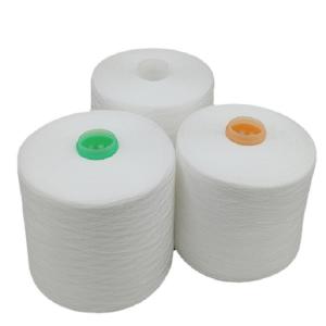 Quality 100% Polyester Yarn Raw White Yarn Factory Direct Sale Dyed Colorful 40S/2 100% Polyester Spun Yarn wholesale