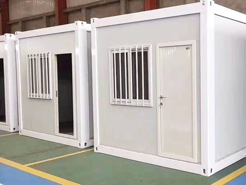 Rock Wool Sandwich Movable Shipping Container Homes Fireproof