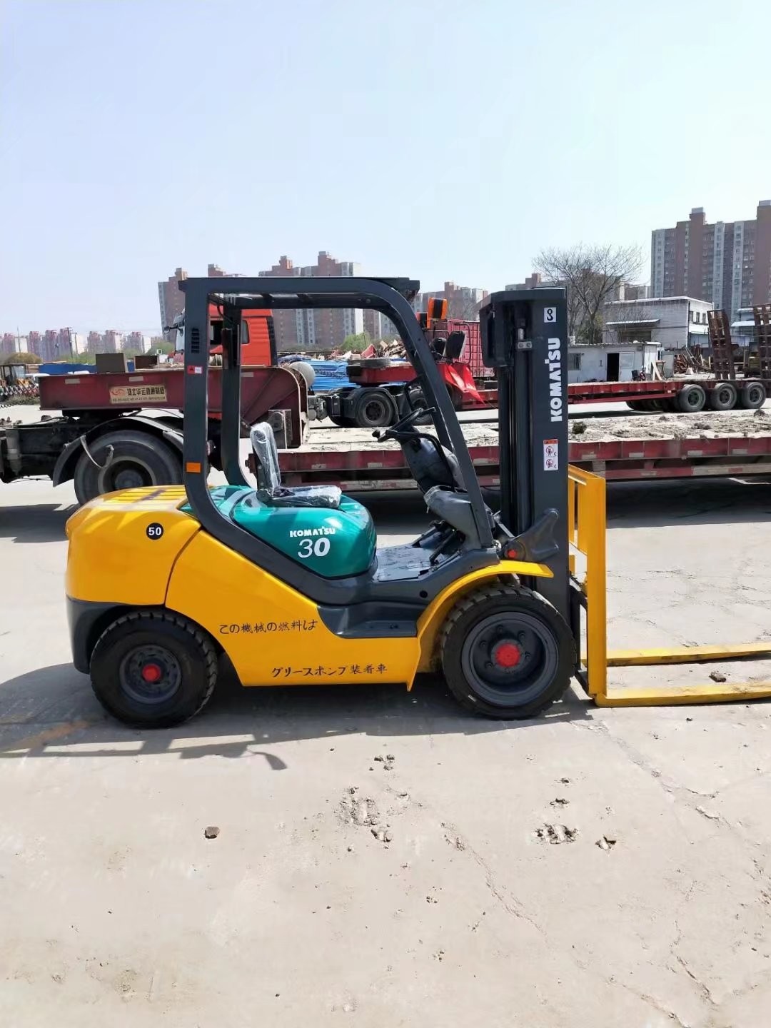 3 Tons Komatsu Used Forklift Truck Original Japan Used 3 Ton Forklift