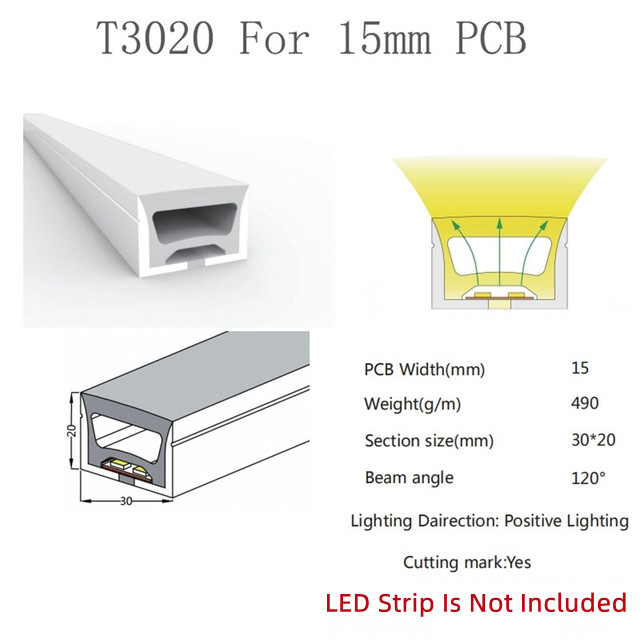 Colorful Separation Cuttable Neon LED Strip Light with 5V 12V 24V AC220V Power Supply