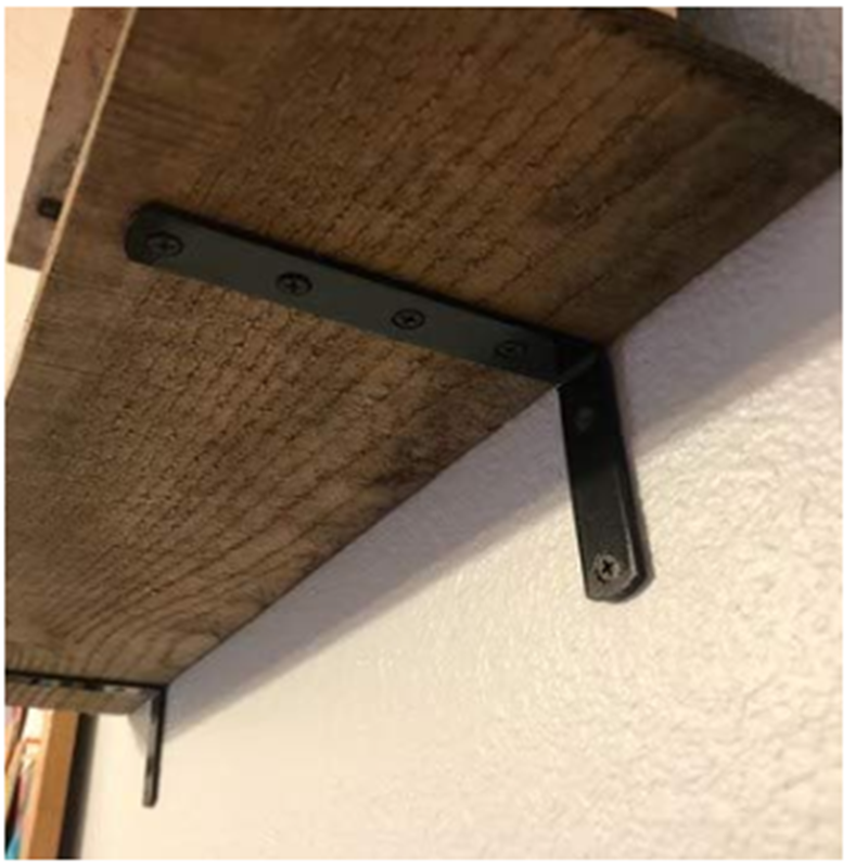 Wall Mounted Floating Shelf Bracket with Easy Assembly L Type and Easy Assembly Advantage