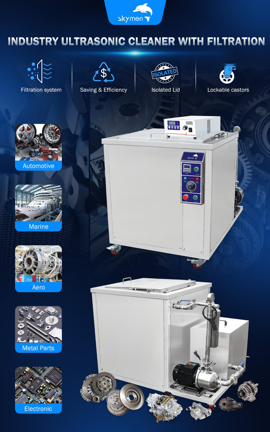 3600w 360L 95 Gallon SS Industrail Ultrasound Cleaner For Motor Auto Parts
