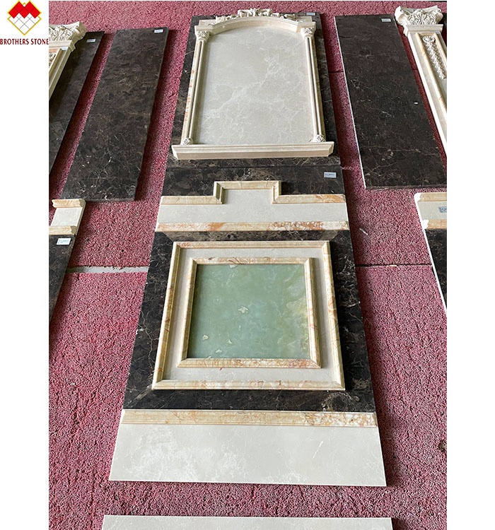 Polished Cream Beige Green Onyx Marble Wall Cladding Modern Design for Villa Background