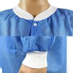 SMS nonwoven visitor gown disposable lab coat lab gown