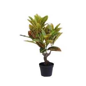Quality Croton Artificial House Plants , Fake Plant Decor Flame Retardant Eco Friendly wholesale